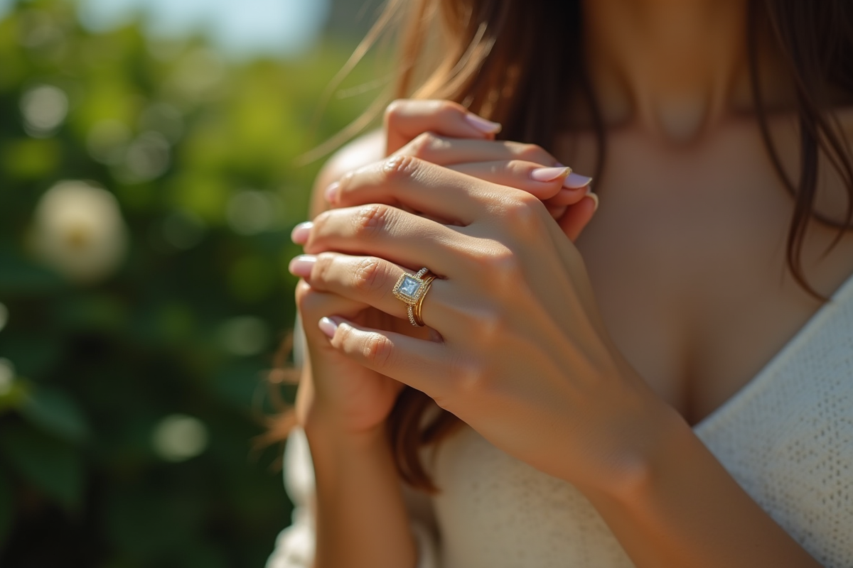 bague carrée